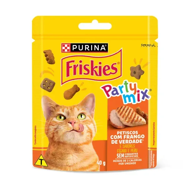 Petisco Friskies Party Mix Frango 40 g